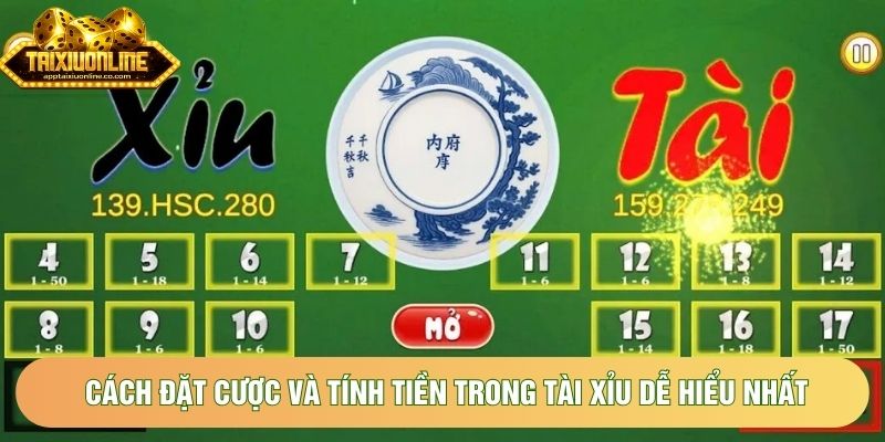 Cách đặt cược và tính tiền trong tài xỉu dễ hiểu nhất